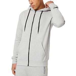 FM London Hyfresh hoodie met rits voor heren, hoodie met ritssluiting, ideaal voor casual en sportkleding, hoodies voor heren met fleece voering en geurbeschermingstechnologie - zachte, duurzame