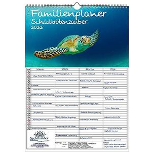 Seelenzauber Familieplanner - Schildpad Magie DIN A3-Kalender Voor Schildpadden 2022