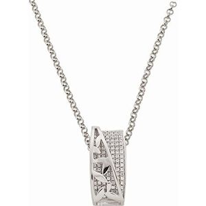 Orphelia damesketting High-end Micro Pave zilver 45cm ZH-4471