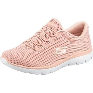 Skechers Dames 2022 Summits Bungee Sneaker, Rosé, 37.5 EU