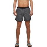 Urban Classics Heren retro zwemshorts zwembroek, charcoal, XXL