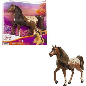 Spirit Yegua paard bruin met paardenhaar en gewrichtskop (Mattel GXF00)