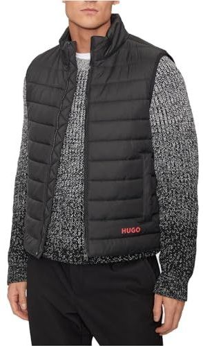 Hugo Boss - Brentino - Mouwloze Gewatteerde Jas - Zwart