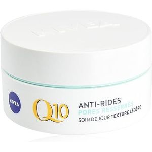NIVEA Q10 Power Anti-rimpel dagverzorging + poriënversteviging FPS 15 (1 x 50 ml), anti-aging crème verrijkt met Q10 & creatine, gezichtsverzorging vrouw met algenextract