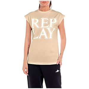Replay Dames W3624H T-shirt, 611 Skin, XXS, 611 Skin, XXS