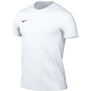 Nike Heren Short Sleeve Top M Nk Df Park Vii Jsy Ss, White/University Red, BV6708-103, L