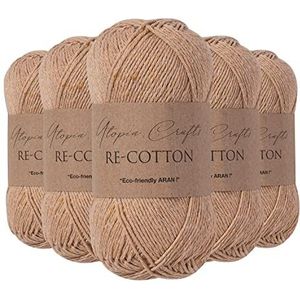 Utopia Crafts Re-Cotton Breigaren, 5x 100 g (lichttaupe)
