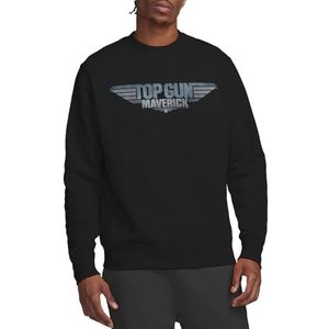 Top Gun: Maverick Maverick Logo Crew Sweatshirt, Zwart, Small, Zwart, S