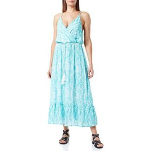 IZIA Damesjurk met batikprint jurk, turquoise, M, turquoise, M