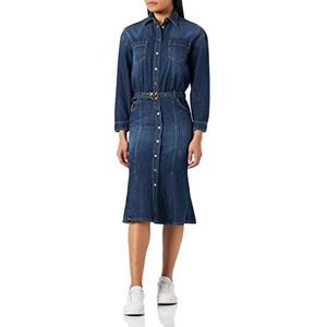 Pinko LATRATO PJ867 Denim FISS casual jurk, F57_blauwe saffier ster, 38 dames