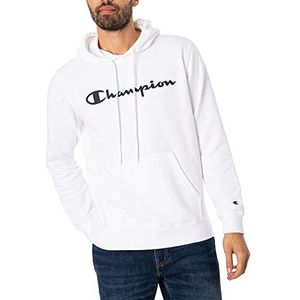 Champion Legacy American Classics Heavy Powerblend Terry Logo sweatshirt met capuchon, wit, XL voor heren