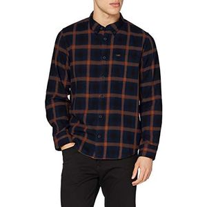 Lee - Button Down - Overhemd - Marine - 100% Katoen, Knopsluiting, Button-Down Kraag