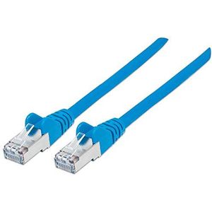 Intellinet Netwerk Patchkabel, Cat5e, 0,25 m, CCA, U/UTP, PVC, Vergulde Contacten, Snagless Cat6A, S/FTP, Koper, LSOH 0.25 m Blauw