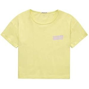 TOM TAILOR Meisjes T-shirt 1035128, 28476 - Lemon Grass Yellow, 128