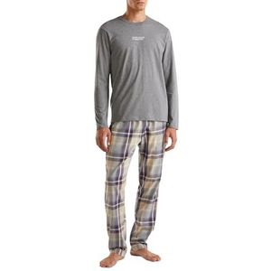 United Colors of Benetton Bovendeel van de pyjama voor heren, Grijs, S