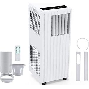 Acekool Mobiele airconditioner, 9000BTU, 3-in-1, koeling, ontvochtiging, kamergrootte tot 35 m², luchtconditioner, stil, 55 dB, met afvoerslang, raamafdichting