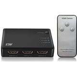 ACT HDMI Switch 3 in 1 Out, 4K, Draadloze IR-Afstandsbediening, Automatisch Schakelen, voor TV, PS5, Xbox One, DVD Blu-ray speler - AC7845