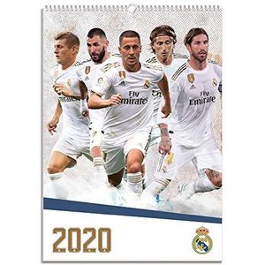 ERIK - Real Madrid 2020 Officiële A3 Wandkalender 30 x 42cm