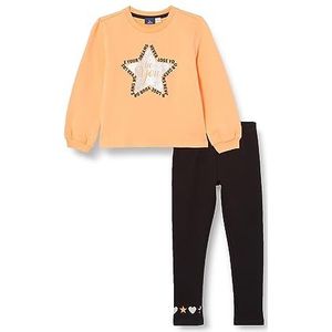 Chicco, Compleet: sweatshirt en legging, Meisjes, Oranje, 12 maanden