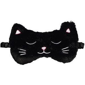 Draeger Nachtmasker voor katten, ultra zacht, gewicht veer, 100% polyester, slaapmasker van kunstbont