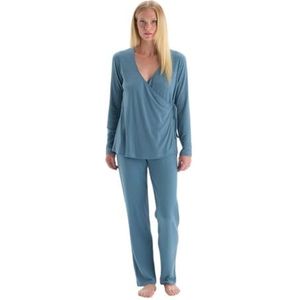Dagi Tencel pyjama voor dames, blauw, M, blauw, M