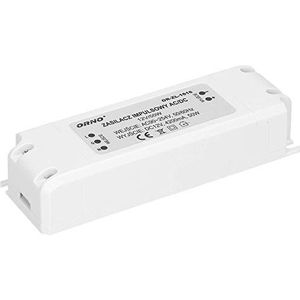 ORNO ZL-1616 LED Transformator 12v (90v-254v naar 12v) - Voor G4 MR11 MR16 GU5.3 LED lamp of Light Strip Driver (6W-50W) - IP20 (50W)