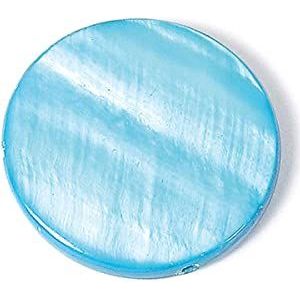 Parelmoer-schelp, schijf, turquoise, diameter 8 mm, 250 g, 750u, ca.