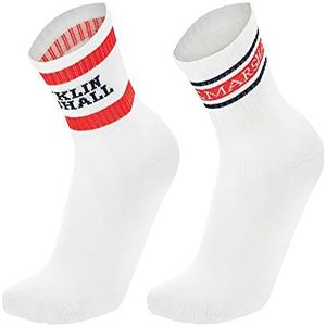 Franklin & Marshall heren sok, wit/blauw/rood., 40 EU