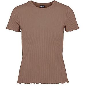 PIECES Dames Pcnicca Ss O-Neck Top Noos T-shirt, fossiel, XS