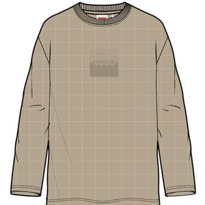 HUGO G00437 Kalamata T-shirt voor jongens, Zandkleur, 4 Jaren