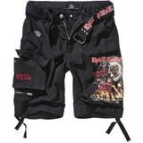 Iron Maiden - Cargoshorts - Zwart - Katoen - Inclusief Bedrukte Riem