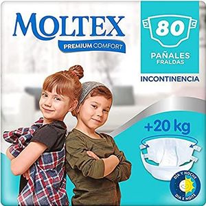 Moltex Premium Comfort Junior luiers (+20 kg) - 80 luiers (4 zakjes à 20 stuks)