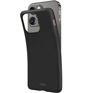 SBS iPhone 13 Pro Max hoes zwart - Polo One Cover van siliconen - telefoonhoes beschermhoes case