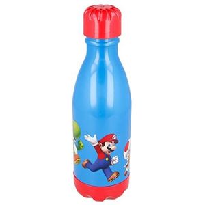 Super Mario Herbruikbare waterfles voor kinderen, van BPA-vrij kunststof, 560 ml
