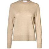 Selected - Thea - Gebreide Trui - Ronde Hals - Lange Mouwen - 100% Merinowol