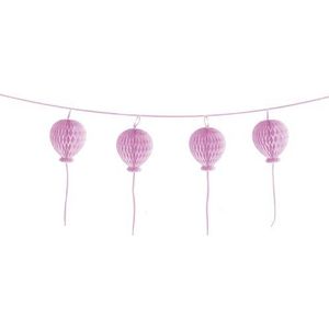 Amscan 9903718 honingraatballenslinger Happy Birthday pastel, roze