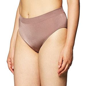 Wacoal Women's B-Smooth Seamless Full Coverage Hi-Cut Brief Panty, 834175, Deep Taupe, 3X