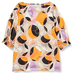 Kaffe Curve Kcakky Damesblouse, Grote grafische print, 48