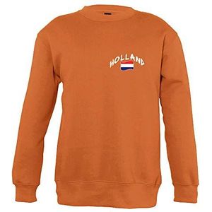 Supportershop Kindersweatshirt, ronde hals, oranje, Nederland, kindersweatshirt, ronde hals, oranje, Nederland, uniseks en kinderen