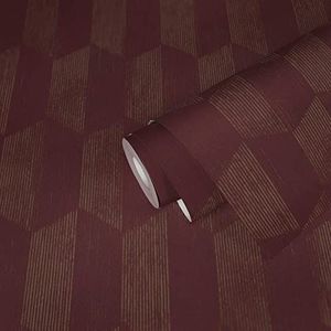 A.S. Création - Geo Effect - Behang - Goud Rood - Vinyl - Geometrische Designs