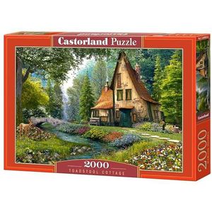Toadstool Cottage Puzzel (2000 stukjes) - Castorland