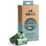 Beco Sterke en grote poepzakjes - 270 zakken (18 rollen van 15) - mint geurende - dispenser compatibele hondenpoepzakjes