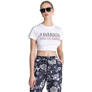 Gianni Kavanagh White Under Cropped Tee T-shirt voor dames, Wit, XS