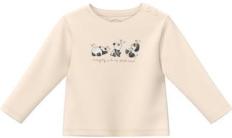 s.Oliver - T-Shirt - Panda-print - Zacht Katoenen Jersey - Lange Mouwen