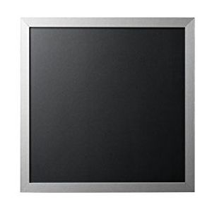 Bi-Office, Blackboard Gold & Silver, krijtbord met zilver MDF frame, 40x40cm