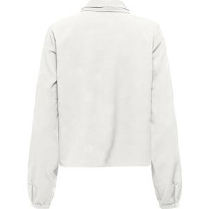 Onlnova Life Vis L/S Tyla Bow Top, cloud dancer, XL