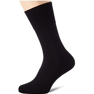 Nur Der Katoenen actieve sokken van ademend katoen met gevoerde zool, sportsokken voor heren, zwart, 39-42 EU