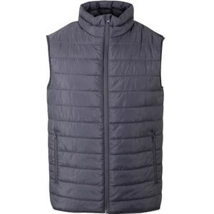 Mukua Melton Unisex vest, licht, gewatteerd, donkergrijs, maat XXL, Donkergrijs, XXL