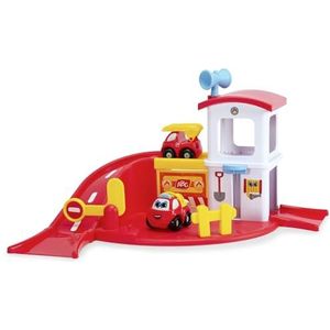 ABC - Felix Fire Station - Speelset - Rood - Inclusief 2 Brandweerauto's