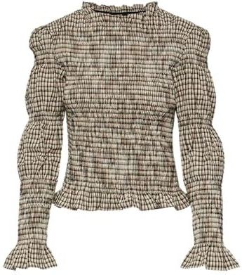 Yas - Chemma - Peplum Top - Katoen - Lange Mouwen